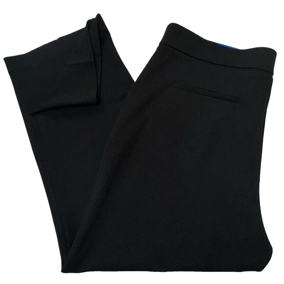 Hilary Radley Womens Size Large Black Mid-Rise Slim Leg Pant Ankle Crop Lrg L - Picture 3 of 7